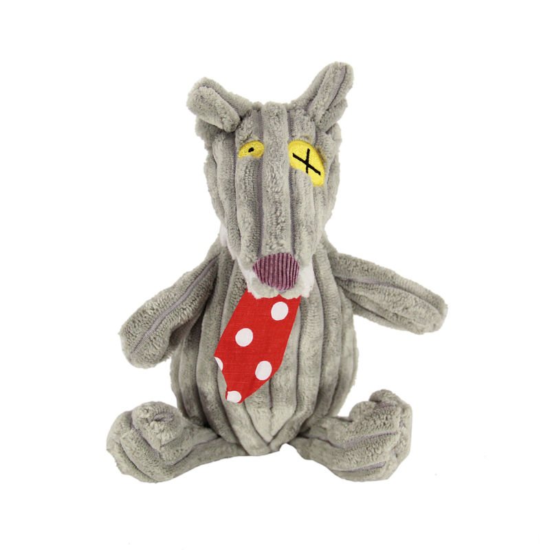 Deglingos baby comforter simply bigbos the wolf grey tie red 